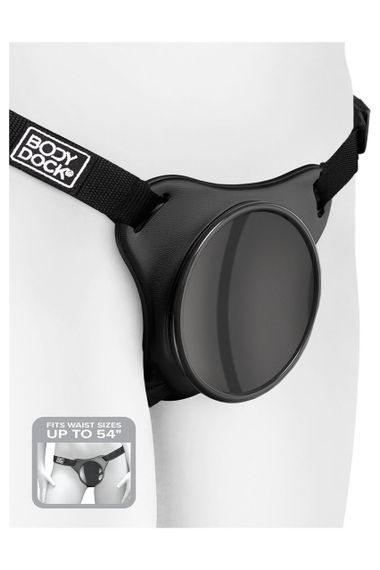 Трусики для страпона с присоской Pipedream Body Dock Original чёрные sexstyle | Зображення 1