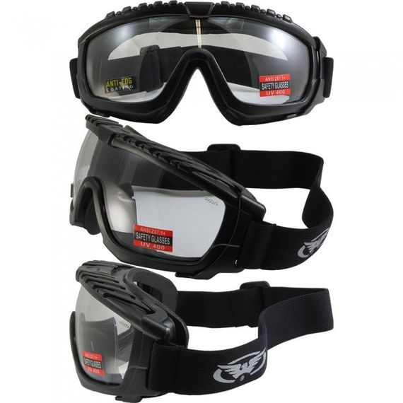 Окуляри захисні з ущільнювачем Global Vision Ballistech-1 (clear) Anti-Fog, прозорі | Зображення 4