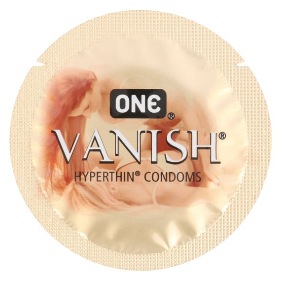 Набір презервативів ONE Vanish Hyperthin, 100 шт, ультратонкі, зі змазкою, паковання-тубус | Зображення 2