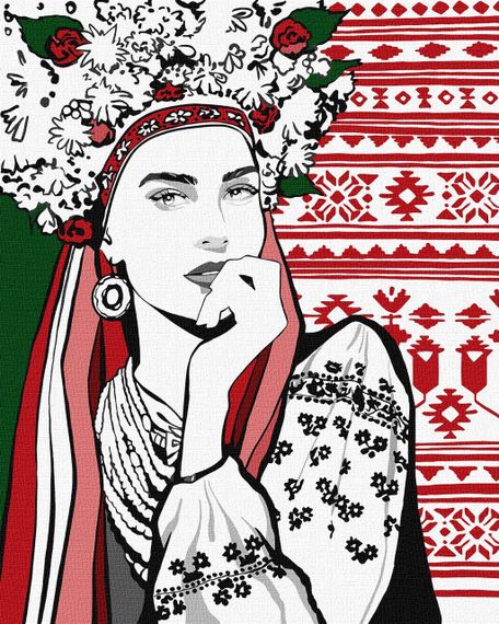 Картина за номерами "Чарівне українка" KHO4977 40х50