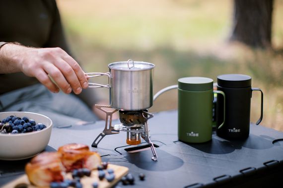 Кружка Tribe Camping Cup похідна металева, Туристична кружка трайб для кемпінгу риболовлі, Компактний похідний кухоль | Зображення 5