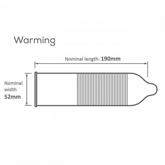Презервативи Pasante Warming condoms, що зігрівають ,52 мм, за 6 шт. | Зображення 1