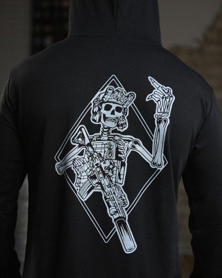 Худі maklin череп чорний НП4946 | Зображення 2