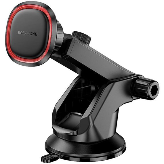 Автотримач Borofone BH125 Roman magnetic (center console) Black / Red