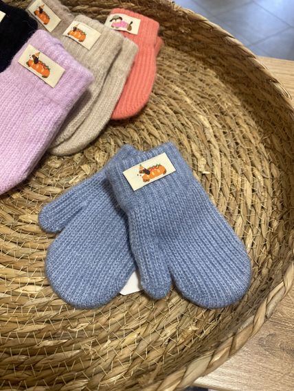 Рукавиці дитячі 1-3 роки блакитні | Зображення 1