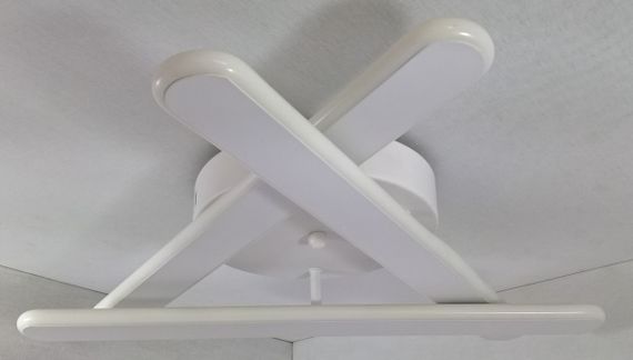 Люстра світлодіодна стельова LED світильник для квартири на стелю лед 25334 Білий 10х51х51 см. | Зображення 4