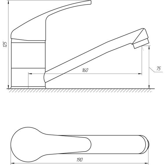 Змішувач для раковини Globus Lux Solly GLSO-0103M | Зображення 1