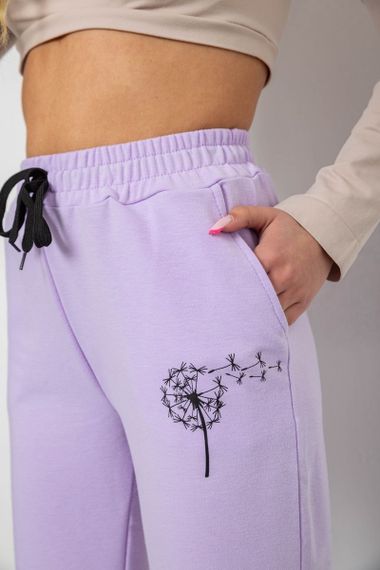 Спортивні штани жіночі, колір світло-бузковий, 238R121 | Зображення 4