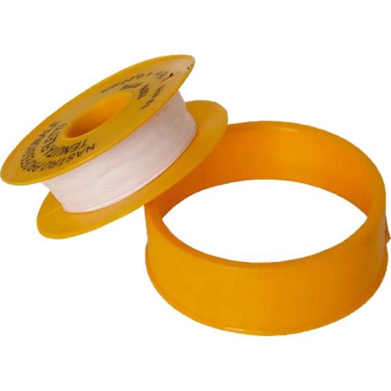 Фум-стрічка Nastro ГАЗ 12×10×0,075 мм, жовтий пластик | Зображення 2