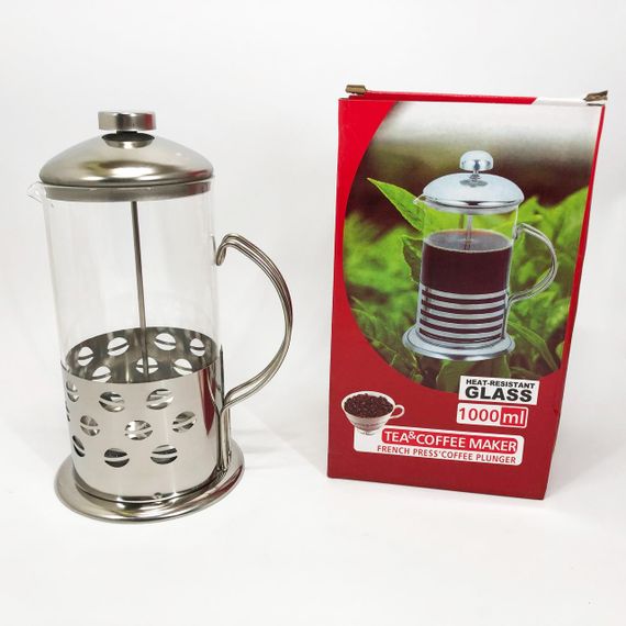 Заварник френч-пресс Unique UN-1154 1 л, Красивый заварник, Заварочник для кухни, Френчпрес | Зображення 8