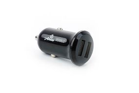 Автомобільний зарядний пристрій 2 USB (12/24V — 5 V 2,1 A) чорний КОМПАКТ 12 Atelie 951802