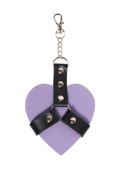 Брелок для ключів серце Art of Sex Chained Heart на карабіні Лавандовий | Зображення 2