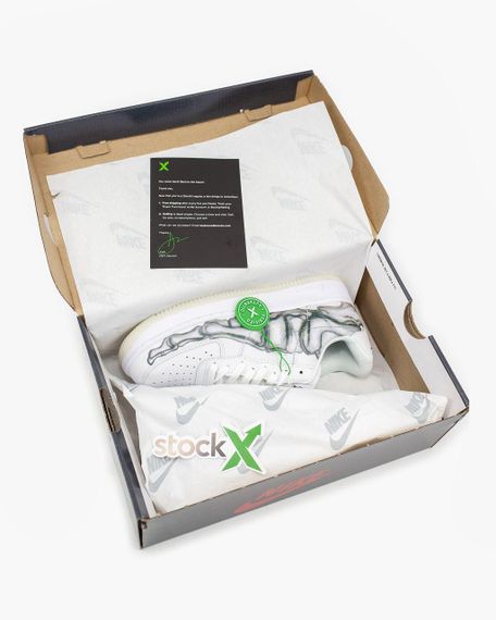 Кросівки чоловічі N-ike Air Force 1 Skeleton White | Зображення 1