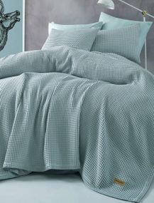 Простынь (240х260см) с наволочками (50х70см) Marie Claire Gri Вафельные