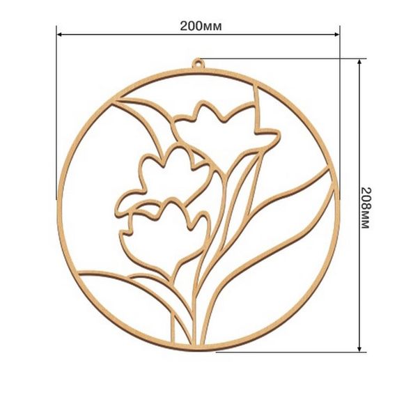 Набор для витражной живописи по номерам "Весенние цветы" FDSGK-06 | Зображення 2