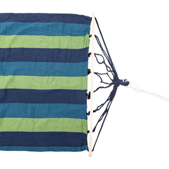 Гамак туристичний підвісний тканинний 174х80 см з планкою Синій SJ-0010-2BL | Зображення 1