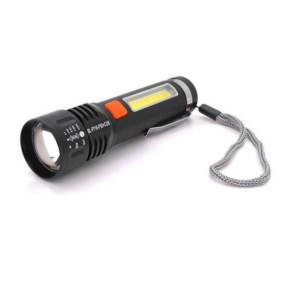 Ліхтар акумуляторний Bailong BL-P716-P50+COB white+red | Зображення 3