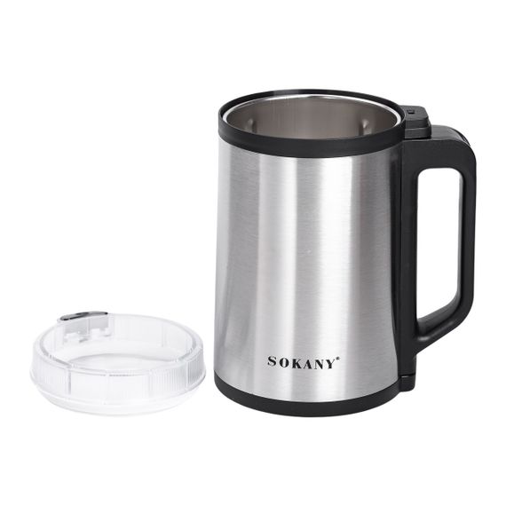 Кавомолка електрична 300 Вт автоматична 140 г для дрібного помолу із нержавіючої сталі Sokany SK-04021 | Зображення 1