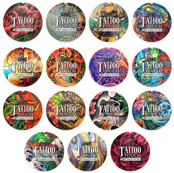 Презерватив ONE Tattoo Touch Red, 1 шт, червоний, з рельєфом у вигляді татуювання | Зображення 1