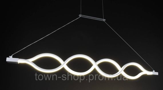 Люстра потолочная LED H33L-1200-wh Белый 30-110х6х122 см. | Зображення 4