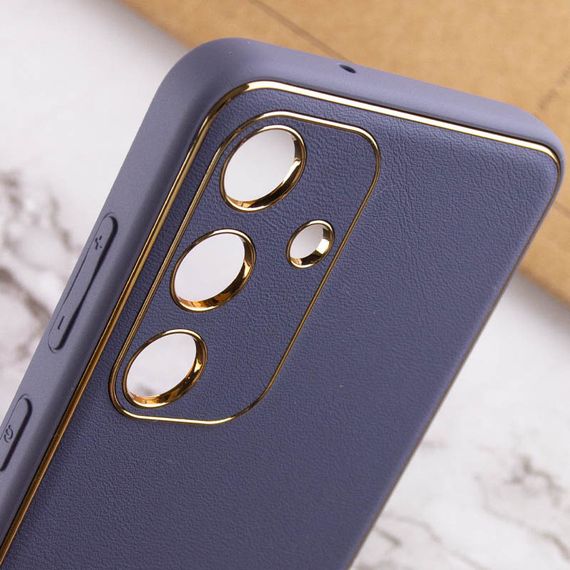 Шкіряний чохол Xshield для Samsung Galaxy S23 Сірий / Lavender Gray | Зображення 4