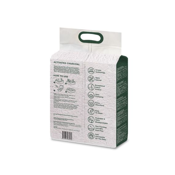 Рослинний наповнювач для котячого туалету для стерилізованих котів Velvet Paw TOFU, 6 л | Зображення 1