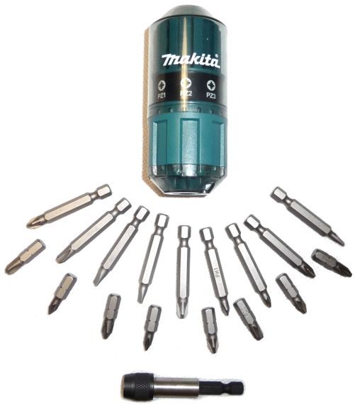 Набор бит и механический битодержатель Makita B-28896