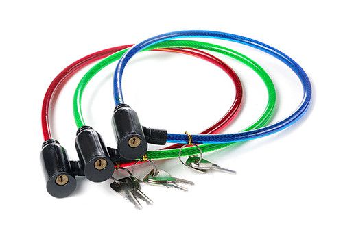 Замок велосипедный 8х650мм пач 10 шт AURORA