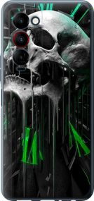 Чехол на Tecno Camon 18 Premier Череп-часы "4100u-2652-17620"