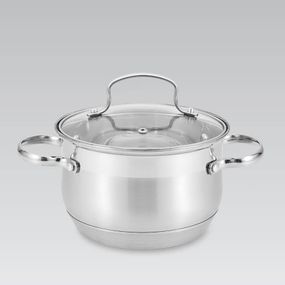 Каструля Maestro MR-3512-20, 3. 9 л, 20 см, з нержавіючої сталі з кришкою, для всіх типів плит