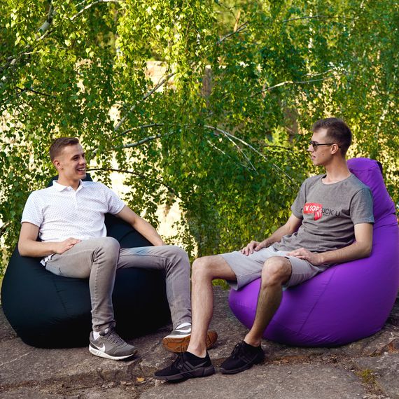 Крісло Мішок Пуфік Оксфорд XL 120х85 Фіолетовий | Зображення 6