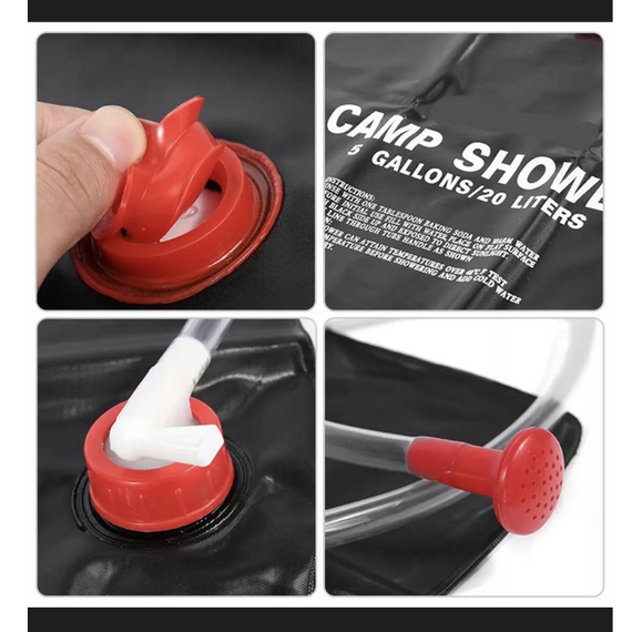 Душ туристичний Camp Shower, портативний душ для походу кемпінгу саду та дачі на 20 літрів | Зображення 8