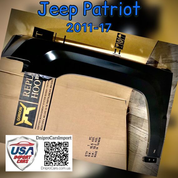 JEEP PATRIOT 2011-2017 крило праве, 68079924AA