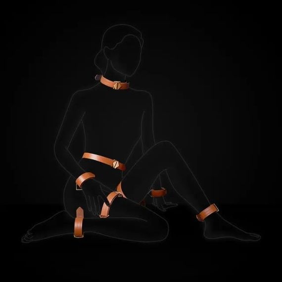 БДСМ-набір LOCKINK Moonlight Treasure Chest Set Чорний | Зображення 9