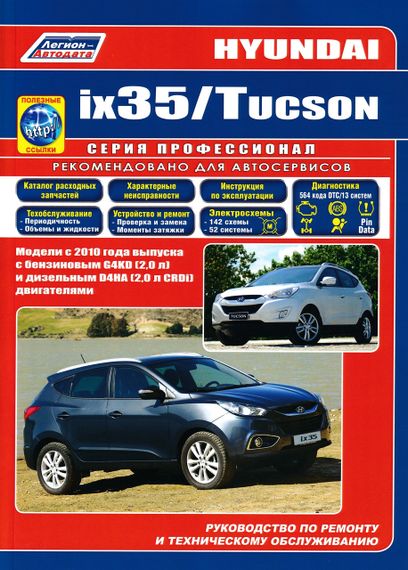 Hyundai ix35 / Tucson. Посібник з ремонту й експлуатації. Книга