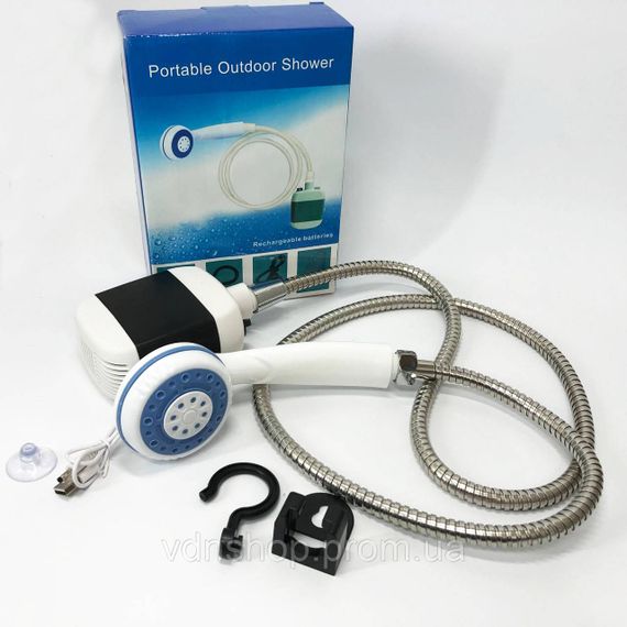 Полевой душ с аккумулятором, Душ для отдыха на свежем воздухе Летний переносной на аккумуляторе TA-17 | Зображення 6