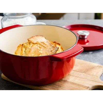 Каструля KitchenAid чавунна з кришкою 5,2 л Червона (CC006060-001) | Зображення 3
