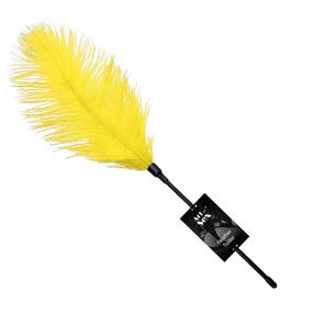 Щекоталка со страусиным пером Art of Sex - Feather Tickler, Жёлтый