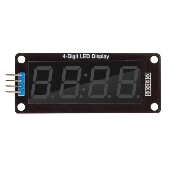 Дисплей светодиодный семисегментный четырехразрядный TM1637 Diymore 0.36" Десятичная точка Желтый
