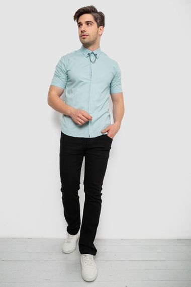 Рубашка мужская однотонная, цвет оливковый, 214R6917-1 | Зображення 1