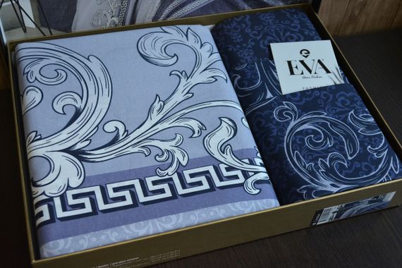 Постільна білизна EVA Ranforce 200 х 220 см. Louise Indigo-Lila | Зображення 2