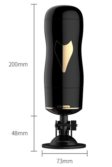 Мастурбатор із двома входами на присосці Boss Series: Vibrating Masturbation Cup Black, BS6300056 Sex Aura | Зображення 9