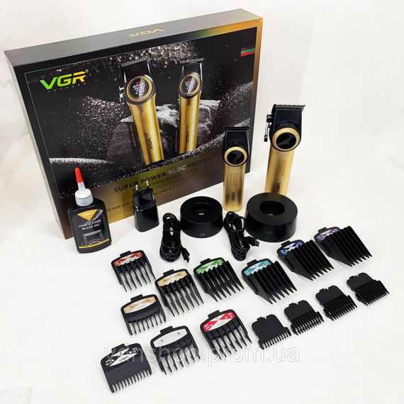 Практичная машинка для стрижки волос VGR 2 в 1 V-001 V-977 GOLD, Машина для стрижки в домашних условиях IY-85 | Зображення 9