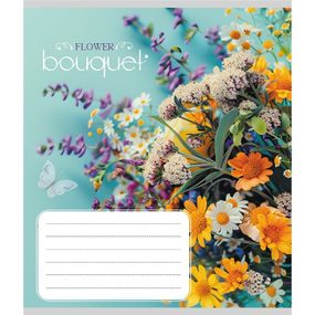 Тетрадь ученическая "Букет" 024-550337K-3 в клеточку, 24 листа