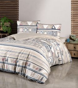 Постельное белье First Choice Homesko Ranforce 160 х 220 см Bohem Ekru