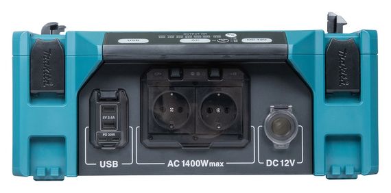 Інвертор живлення з виходом 220 В Makita BAC01 (1400 Вт, USB, Type-C, 12 В, 7.3 кг) | Зображення 1