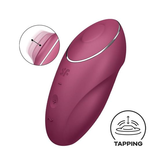 Кліторальний стимулятор - Satisfyer Tap & Climax 1 Red