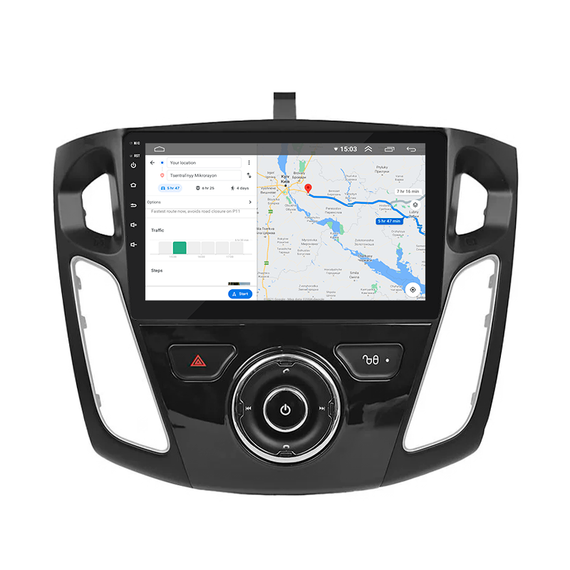 Штатная автомобильная магнитола Lesko Ford Focus 3 (2011-2015гг.) 9" 4+32GB 4G+CarPlay Premium GPS Форд | Зображення 3