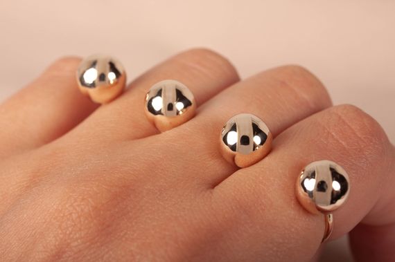 Кольцо из желтого золота на три пальца 20 | Зображення 4