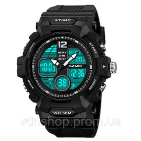 Чоловічі водостійкі кварцові годинники SKMEI 2354BK, Спортивні міцні годинники Армійські топ RK-60